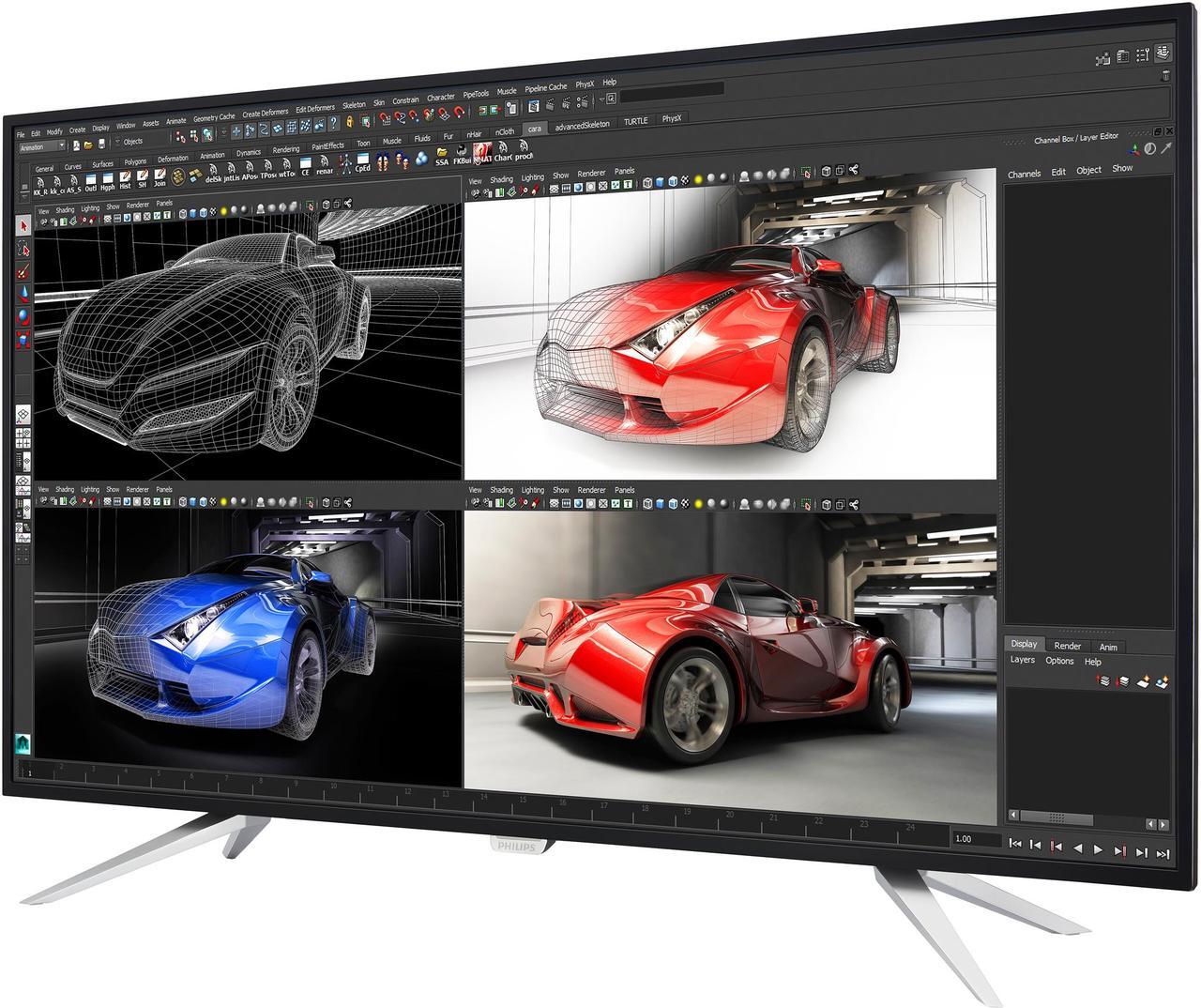 Main image of Philips BDM4350UC 43" Brilliance monitor, 4K UHD3840x2160 IPS 10-bit panel, 50M:1 SmartContrast, MultiView PIP/PBP, HDMIx2/DisplayPortx2/VGA, USB 3.0 hub, Built-in 7W speakers, SmartUniformity, SmartConnect, SmartImage