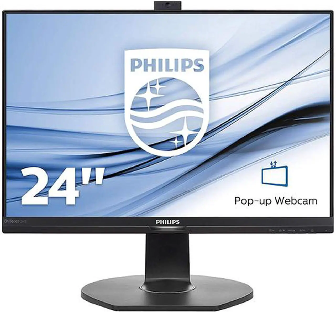 Main image of PHILIPS 241B7QPJKEB 24" (23.8" Viewable) Full HD 1920 x 1080 60 Hz D-Sub, HDMI, DisplayPort Built-in Speakers Height Adjustable Monitor