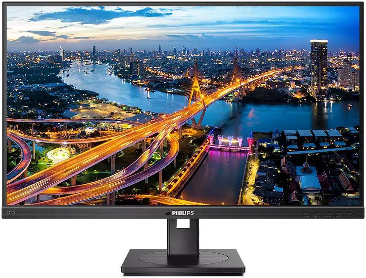 PHILIPS 27" 75 Hz IPS QHD Height Adjustable IPS Monitor 4 ms (Gray to Gray) 2560 x 1440 (2K) HDMI, DisplayPort, USB-C, RJ45, Audio out 276B1