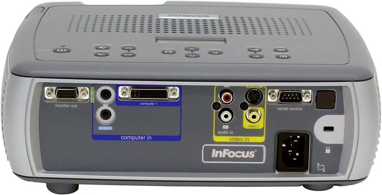 Alt view image 4 of 8 - InFocus LP540 1024 x 768 1700 max ANSI lumens LCD Projector 400:1