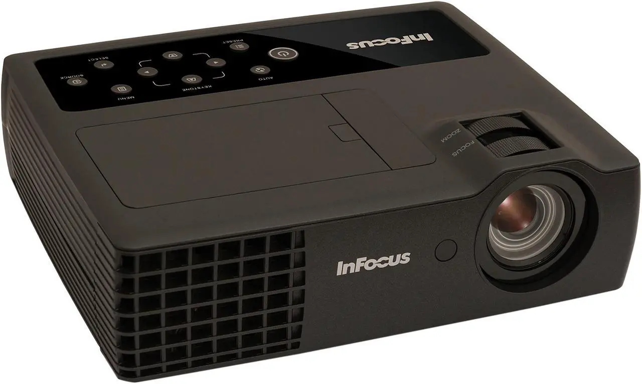 Alt view image 2 of 6 - InFocus IN1118HD DLP 1080 2400 Lumens Ultra Portable PC-Free, File Viewer, 3D