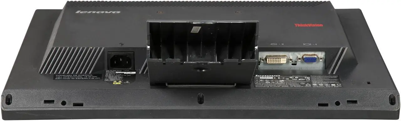 Alt view image 8 of 8 - Lenovo 19" 60 Hz LCD Monitor 5 ms D-Sub, DVI-D L197WA