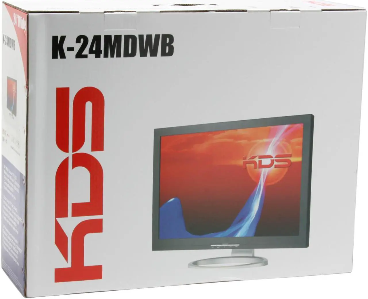 Alt view image 12 of 12 - KDS K-24MDWB Black 24" 2ms(GtoG) DVI Widescreen LCD Monitor with HDCP support 400 cd/m2 900:1 Built in Speakers
