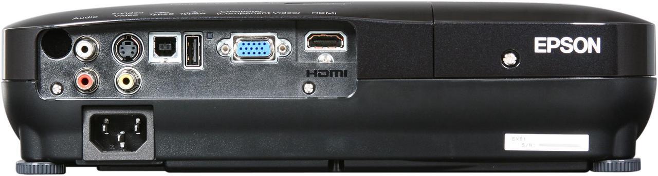 Alt view image 5 of 7 - EPSON EX Series EX51 XGA 1024x768 2500 Lumens Multimedia 3LCD Projector