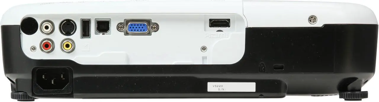 Alt view image 5 of 9 - EPSON VS220 800 x 600 2700 lumens 3LCD Projector 3000:1
