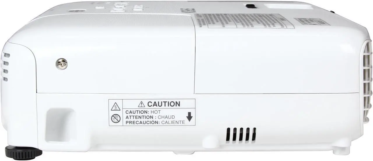 Alt view image 4 of 8 - Epson PowerLite Home Cinema 730HD 1280x800 WXGA 3000 ANSI Lumens, 16:10 Aspect Ratio, HDMI/VGA Inputs, Kensington Security, Keystone Correction, 3LCD Projector