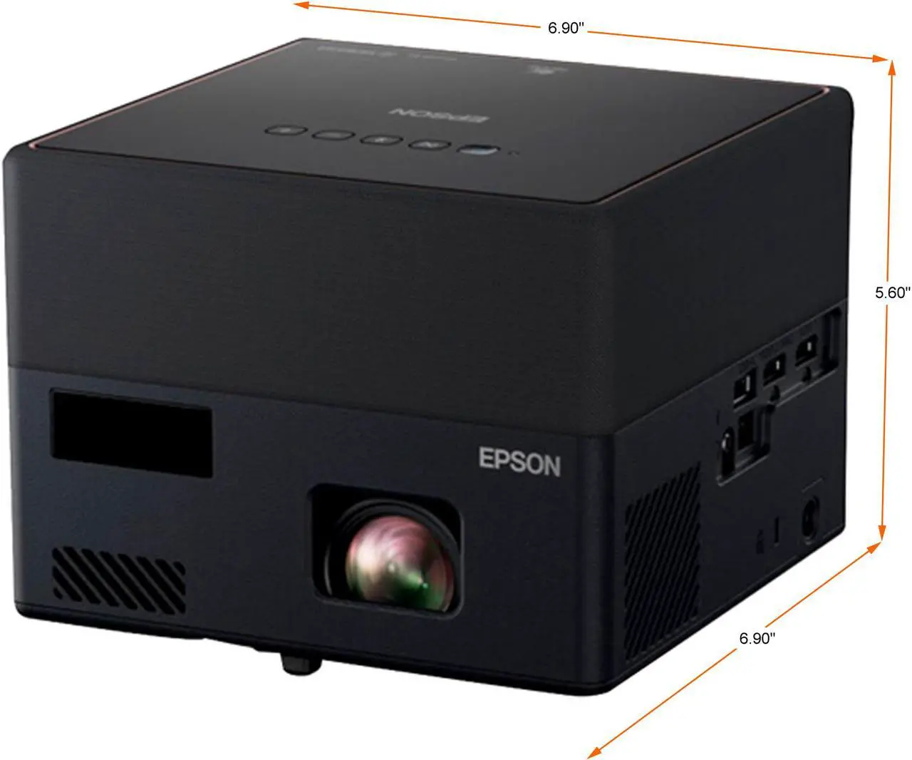 Alt view image 3 of 9 - Epson EpiqVision Mini EF12 Smart Streaming Laser Projector, HDR, Android TV, Portable, sound by Yamaha, 3LCD, Full HD 1080p, 1000 lumens Color Brightness (Color Light Output), 1000 lumens White Bright