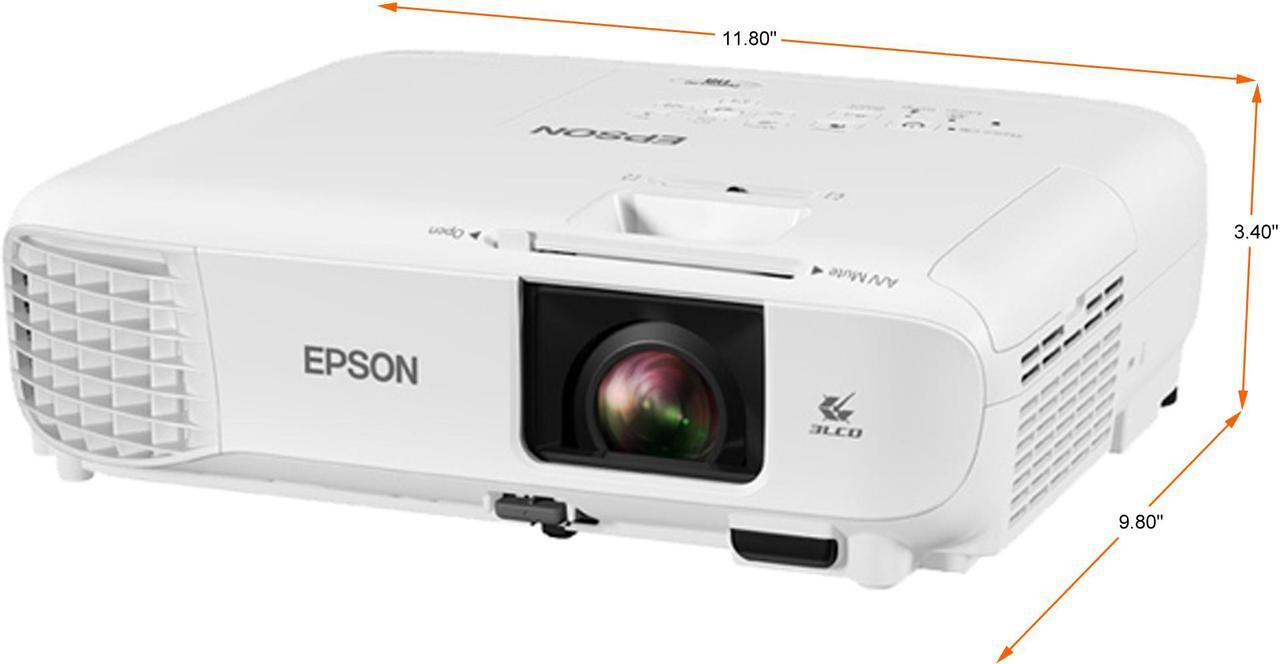 Alt view image 3 of 6 - Epson Factory Recertified Powerlite 118 XGA Projector