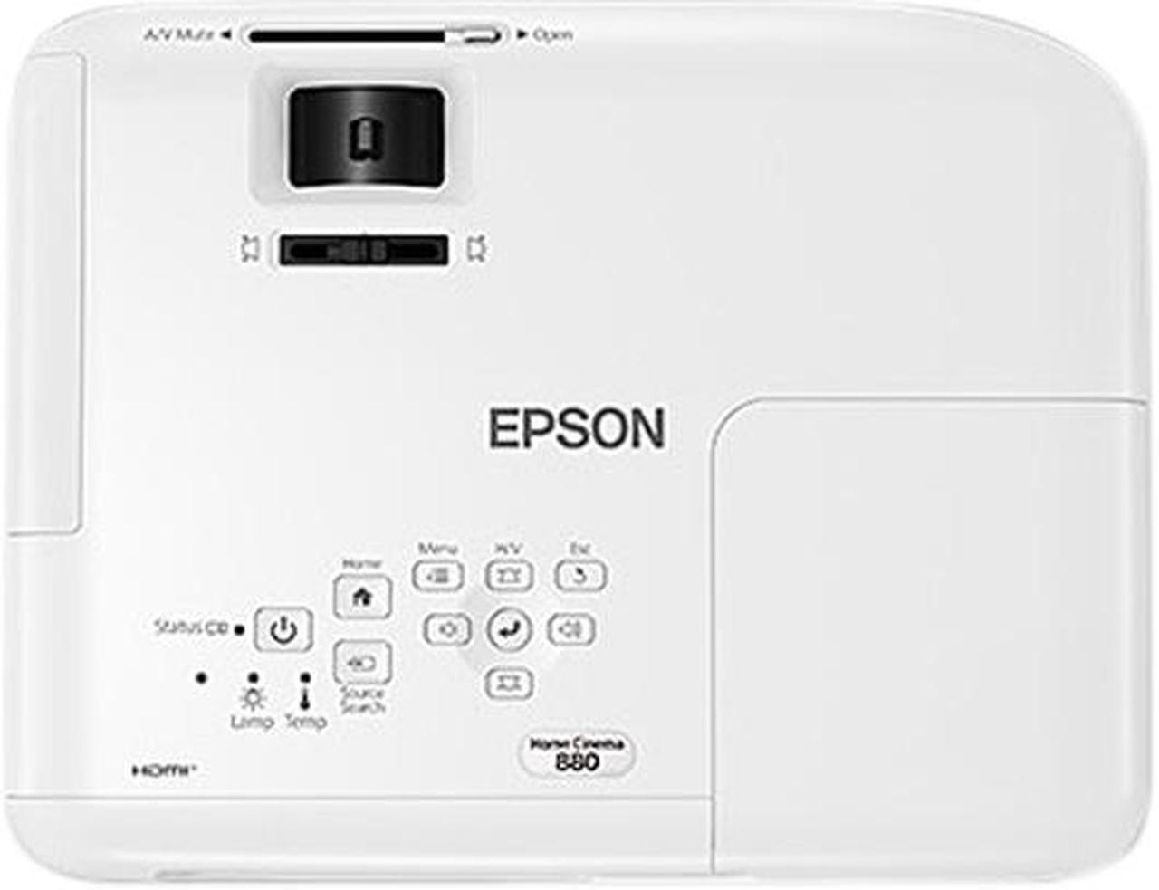 Alt view image 8 of 8 - EPSON Home Cinema 880 3LCD 1080p Projector