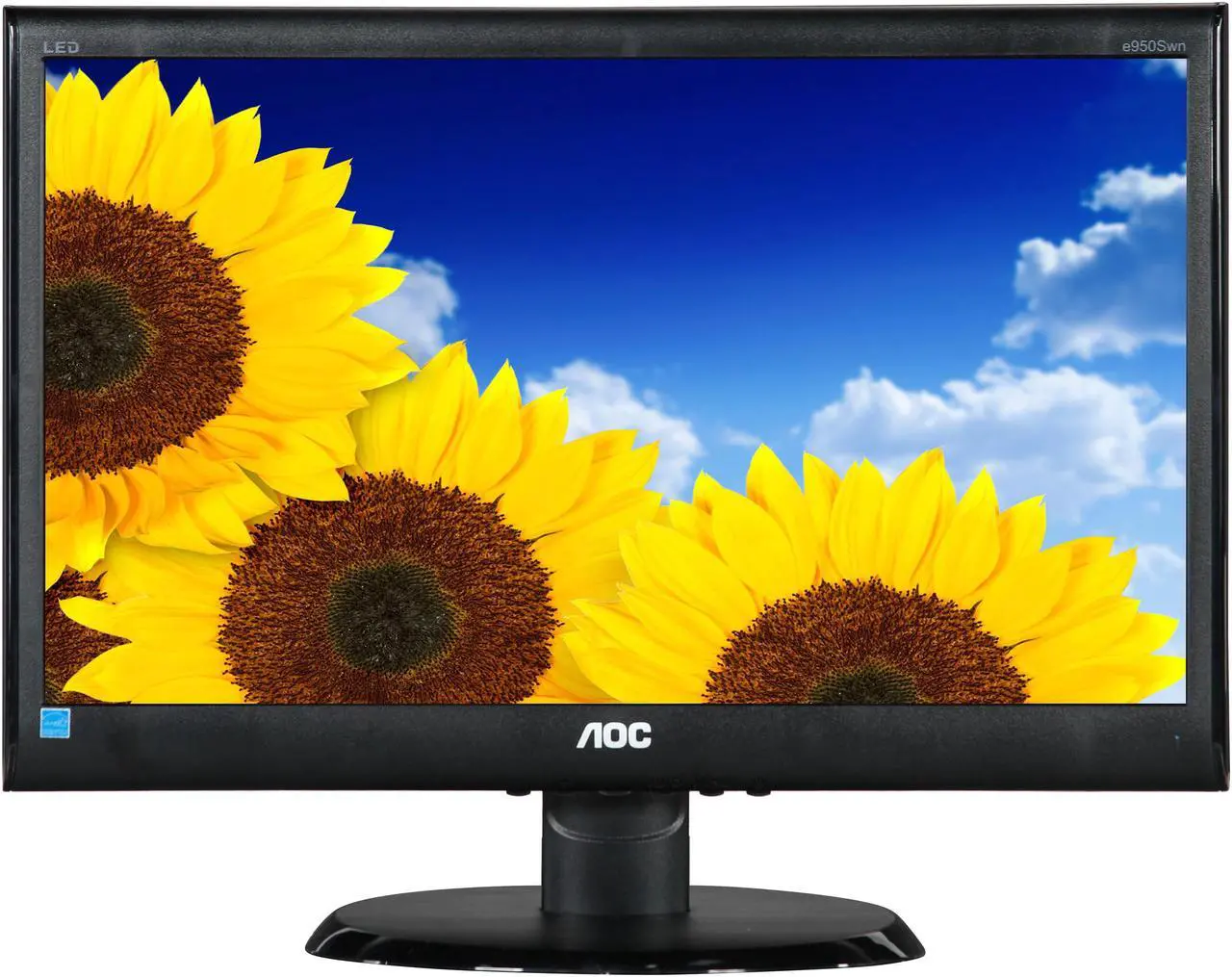 Alt view image 2 of 7 - AOC 18.5" 60 Hz TFT LCD LCD Monitor 5 ms D-Sub e950Swn