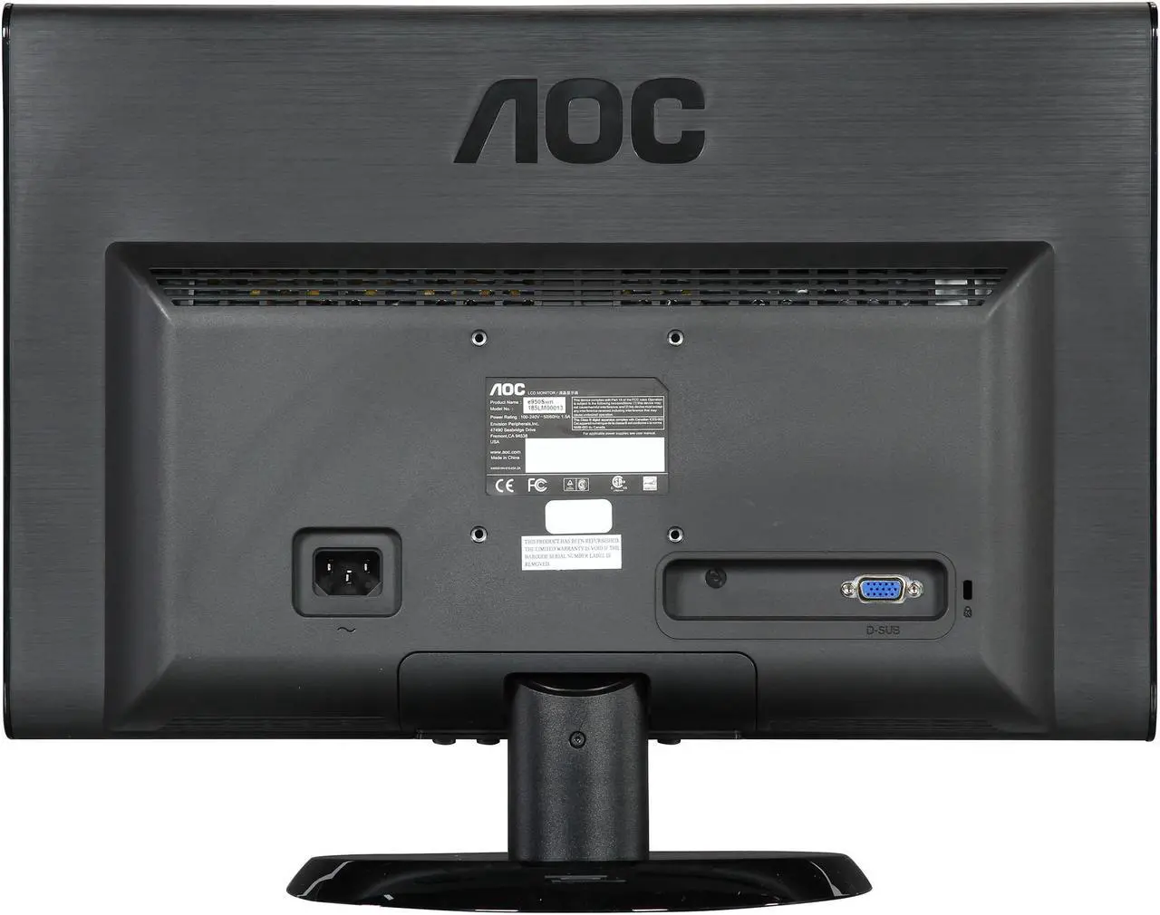 Alt view image 5 of 7 - AOC 18.5" 60 Hz TFT LCD LCD Monitor 5 ms D-Sub e950Swn