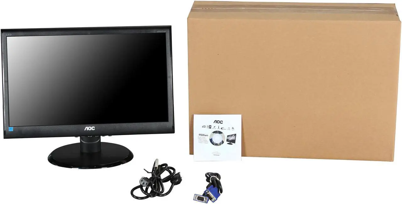 Alt view image 7 of 7 - AOC 18.5" 60 Hz TFT LCD LCD Monitor 5 ms D-Sub e950Swn