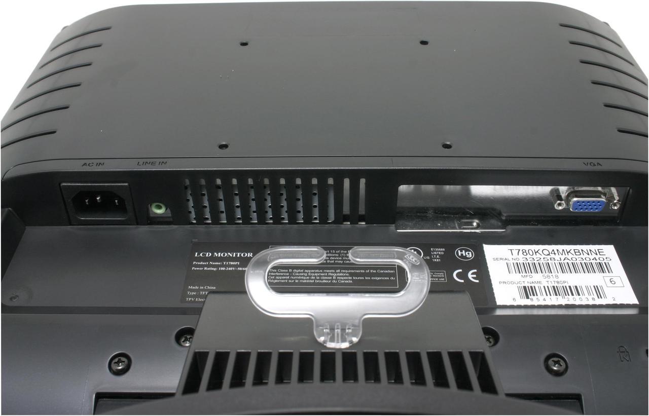Alt view image 6 of 9 - AOC 17" Active Matrix, TFT LCD SXGA LCD Monitor 16 ms D-Sub T1780PI