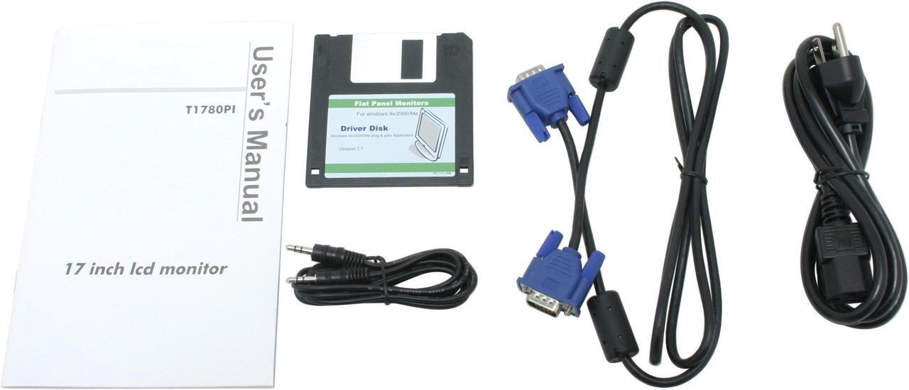 Alt view image 8 of 9 - AOC 17" Active Matrix, TFT LCD SXGA LCD Monitor 16 ms D-Sub T1780PI
