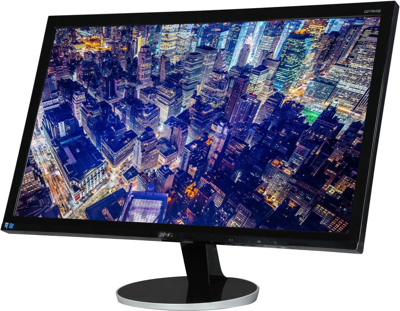 AOC 27" 60 Hz TFT LCD LCD Monitor 1 ms 2560 x 1440 (2K) D-Sub, DVI, HDMI, DisplayPort Q2778VQE