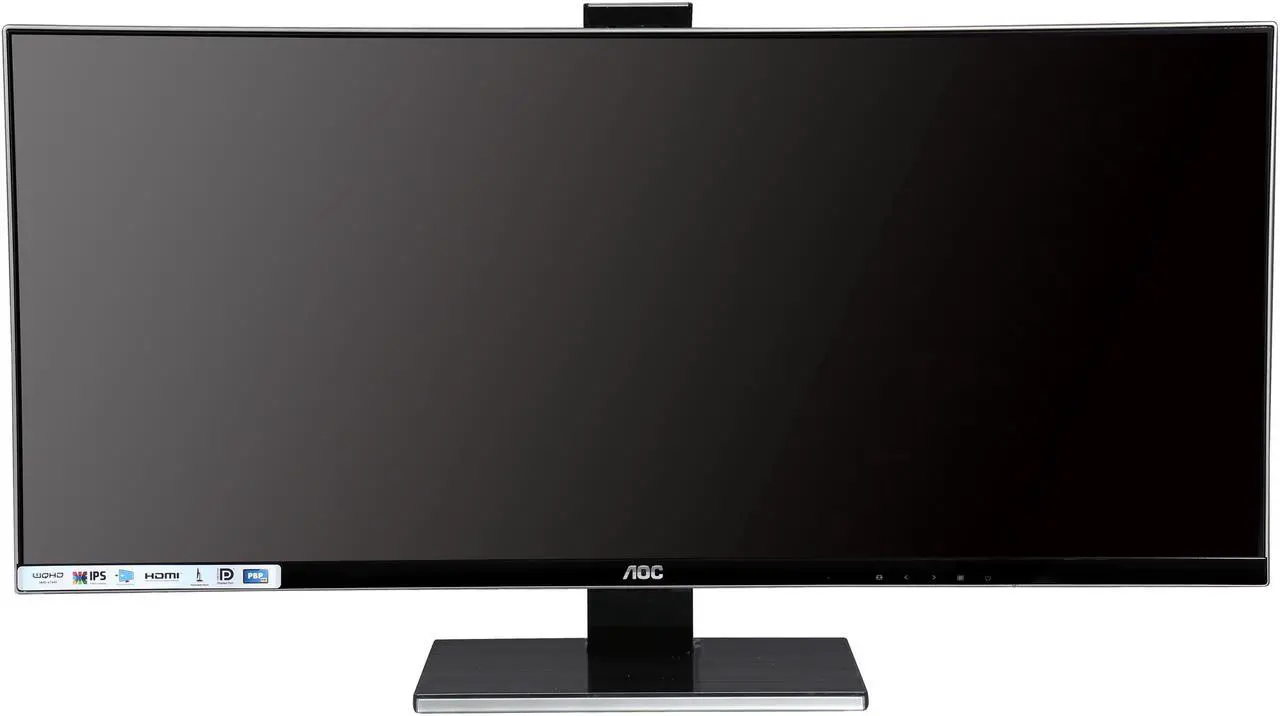 Alt view image 8 of 11 - AOC U3477PQU Black 34" 5ms UltraWide WQHD LED Backlight LCD Monitor IPS Panel DC 70Million:1(1000:1) 320 cd/m2, USB3.0, Height & Pivot adjustable, Speakers