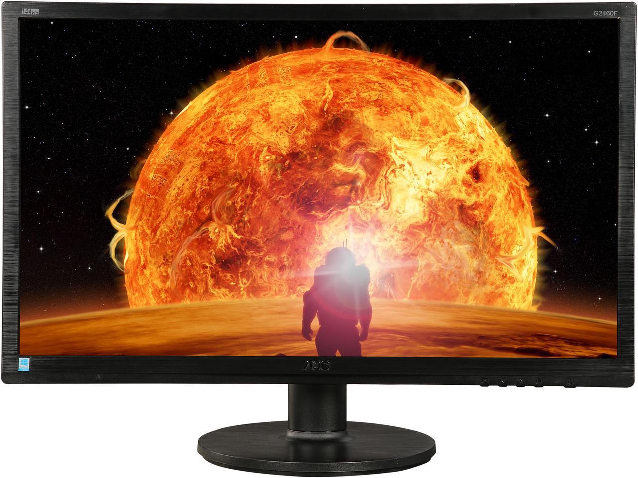 Alt view image 3 of 7 - AOC G2460FQ 24" Gaming Monitor, FHD (1920x1080), TN Panel, 144Hz, 1ms, DisplayPort, HDMI