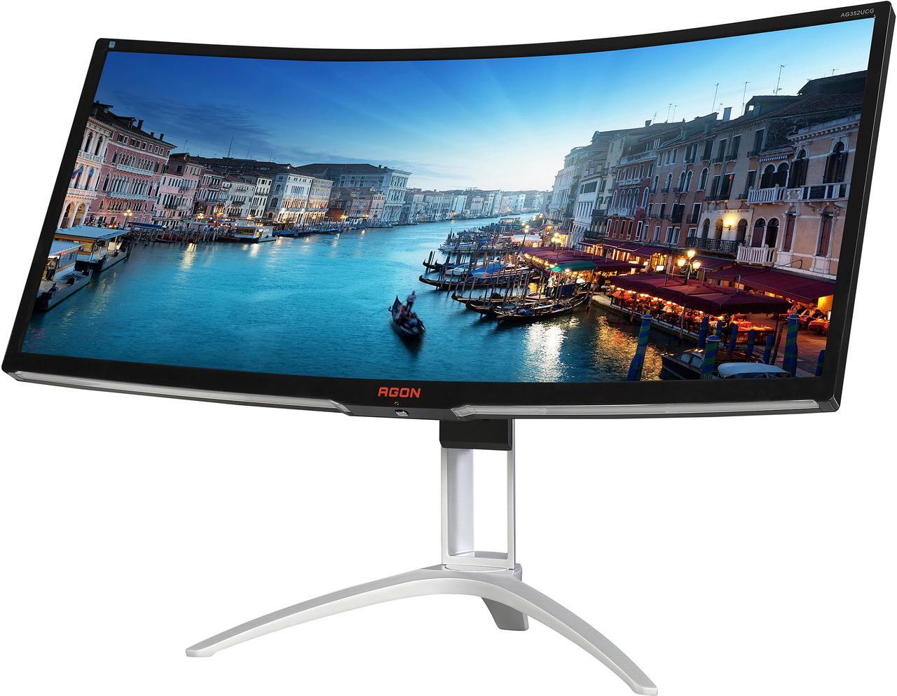 Main image of AOC AGON AG352UCG 35" Curved Gaming Monitor, G-SYNC, WQHD (3440 x 1440), VA Panel, 100Hz, Height Adjustable, DisplayPort, HDMI, USB 3.0