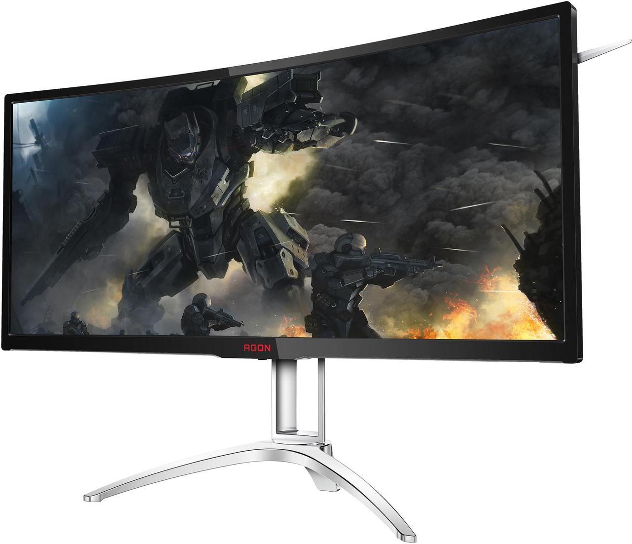 Main image of AOC AGON AG352UCG6 35" Ultimate Curved Gaming Monitor, 1800R Curvature, Ultra WQHD 3440 x 1440 VA Panel, NVIDIA G-SYNC, 120Hz, Height Adjustable, DisplayPort/HDMI, USB 3.0 Hub