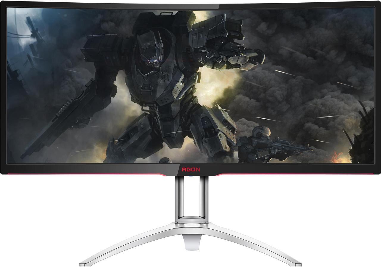 Alt view image 2 of 2 - AOC AGON AG352UCG6 35" Ultimate Curved Gaming Monitor, 1800R Curvature, Ultra WQHD 3440 x 1440 VA Panel, NVIDIA G-SYNC, 120Hz, Height Adjustable, DisplayPort/HDMI, USB 3.0 Hub