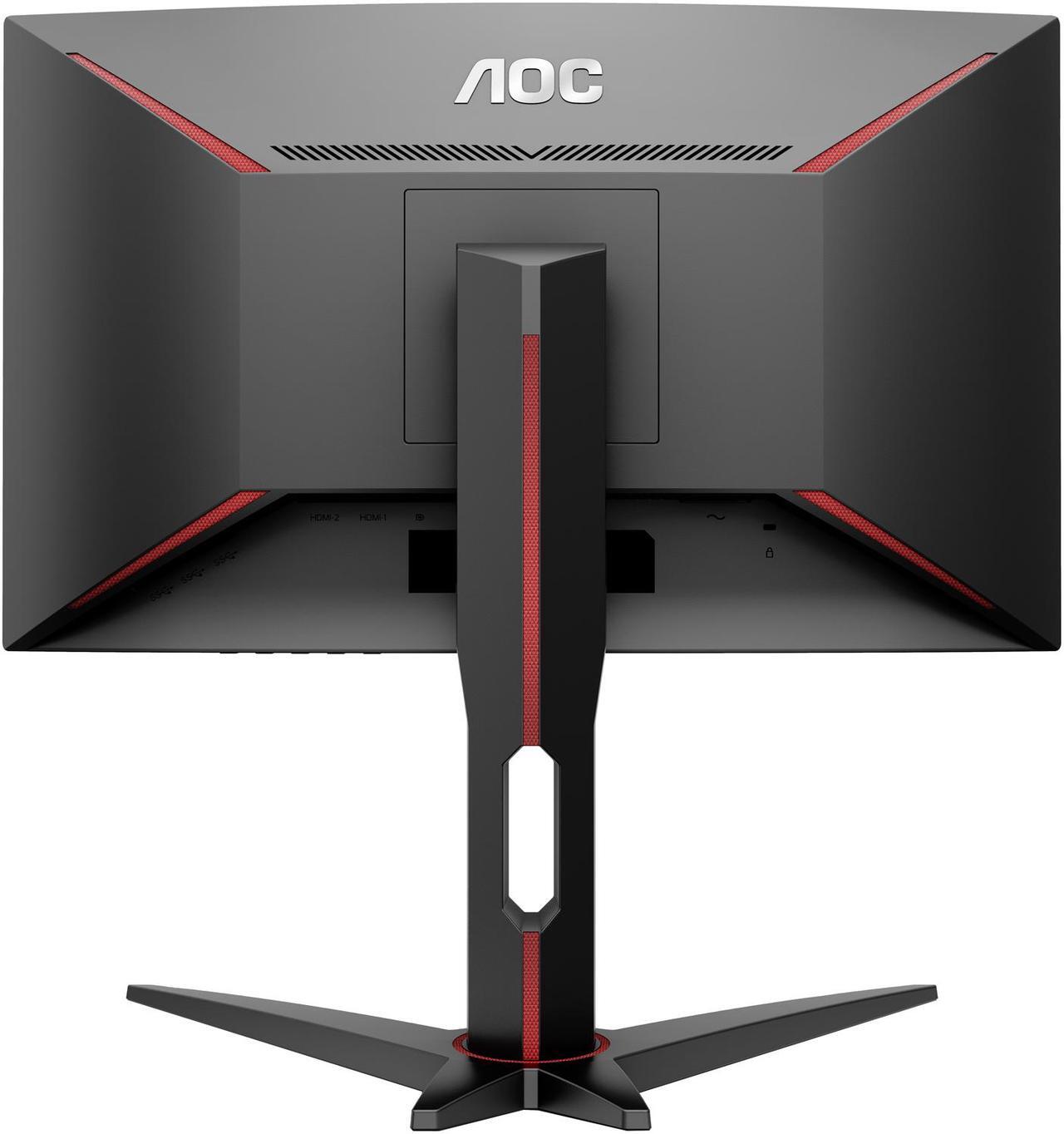 Alt view image 6 of 7 - AOC Gaming C27G1 27" curved gaming monitor, Full HD 1920x1080, 1800R curved VA panel, 1ms (MPRT), AMD FreeSync, 144Hz, 3-sided frameless, Height adjustable, DisplayPort/HDMI/VGA, VESA compatible