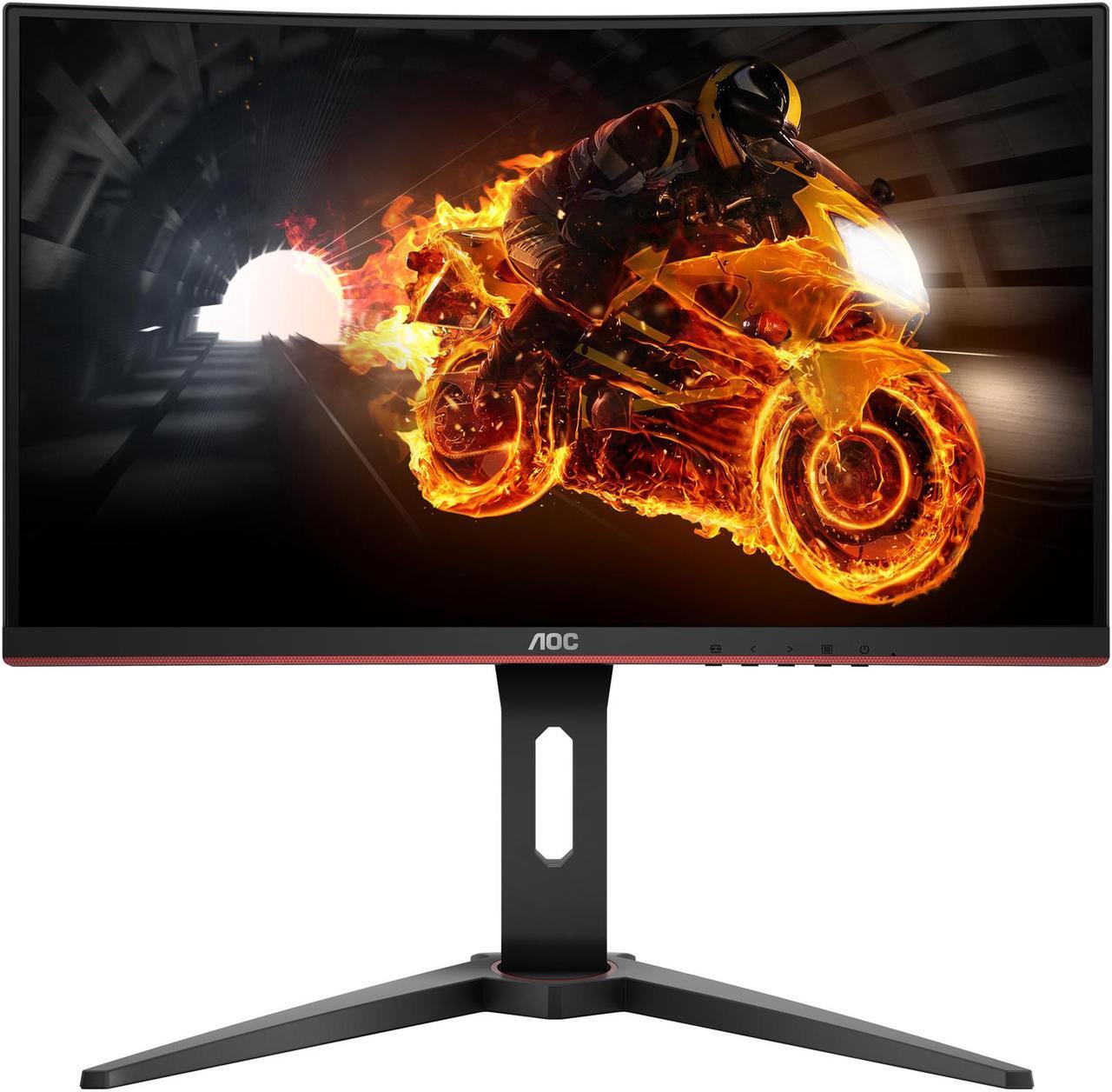 Alt view image 2 of 7 - AOC Gaming C27G1 27" curved gaming monitor, Full HD 1920x1080, 1800R curved VA panel, 1ms (MPRT), AMD FreeSync, 144Hz, 3-sided frameless, Height adjustable, DisplayPort/HDMI/VGA, VESA compatible
