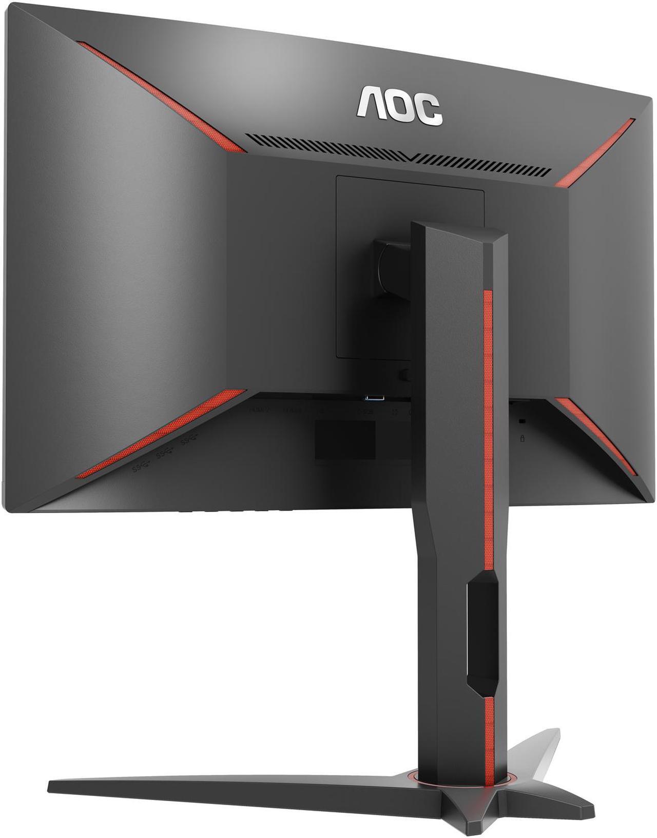 Alt view image 7 of 7 - AOC Gaming C27G1 27" curved gaming monitor, Full HD 1920x1080, 1800R curved VA panel, 1ms (MPRT), AMD FreeSync, 144Hz, 3-sided frameless, Height adjustable, DisplayPort/HDMI/VGA, VESA compatible