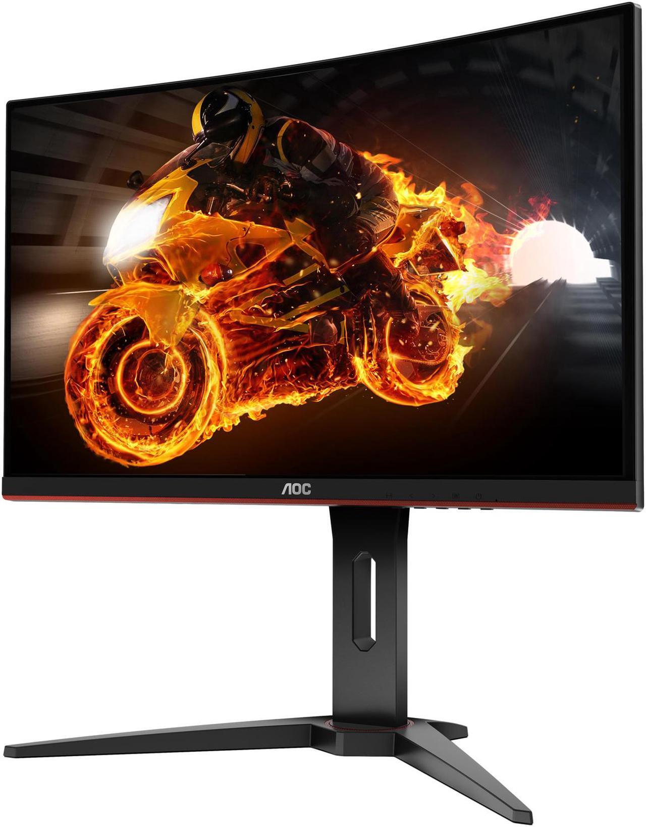 Alt view image 3 of 7 - AOC Gaming C27G1 27" curved gaming monitor, Full HD 1920x1080, 1800R curved VA panel, 1ms (MPRT), AMD FreeSync, 144Hz, 3-sided frameless, Height adjustable, DisplayPort/HDMI/VGA, VESA compatible