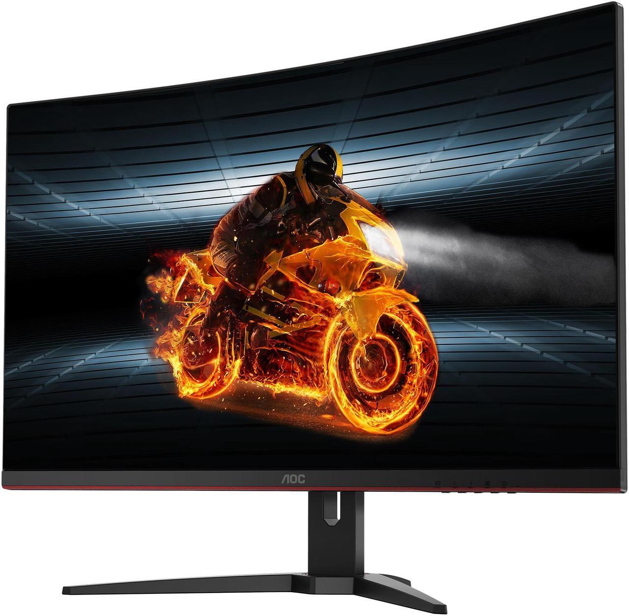 Alt view image 2 of 5 - AOC Gaming C32G1 31.5" curved gaming monitor, Full HD 1920x1080, 1800R curved VA panel, 50M:1 DCR, 1ms (MPRT), AMD FreeSync, 144Hz, 3-sided frameless, DisplayPort/HDMI/VGA, VESA compatible