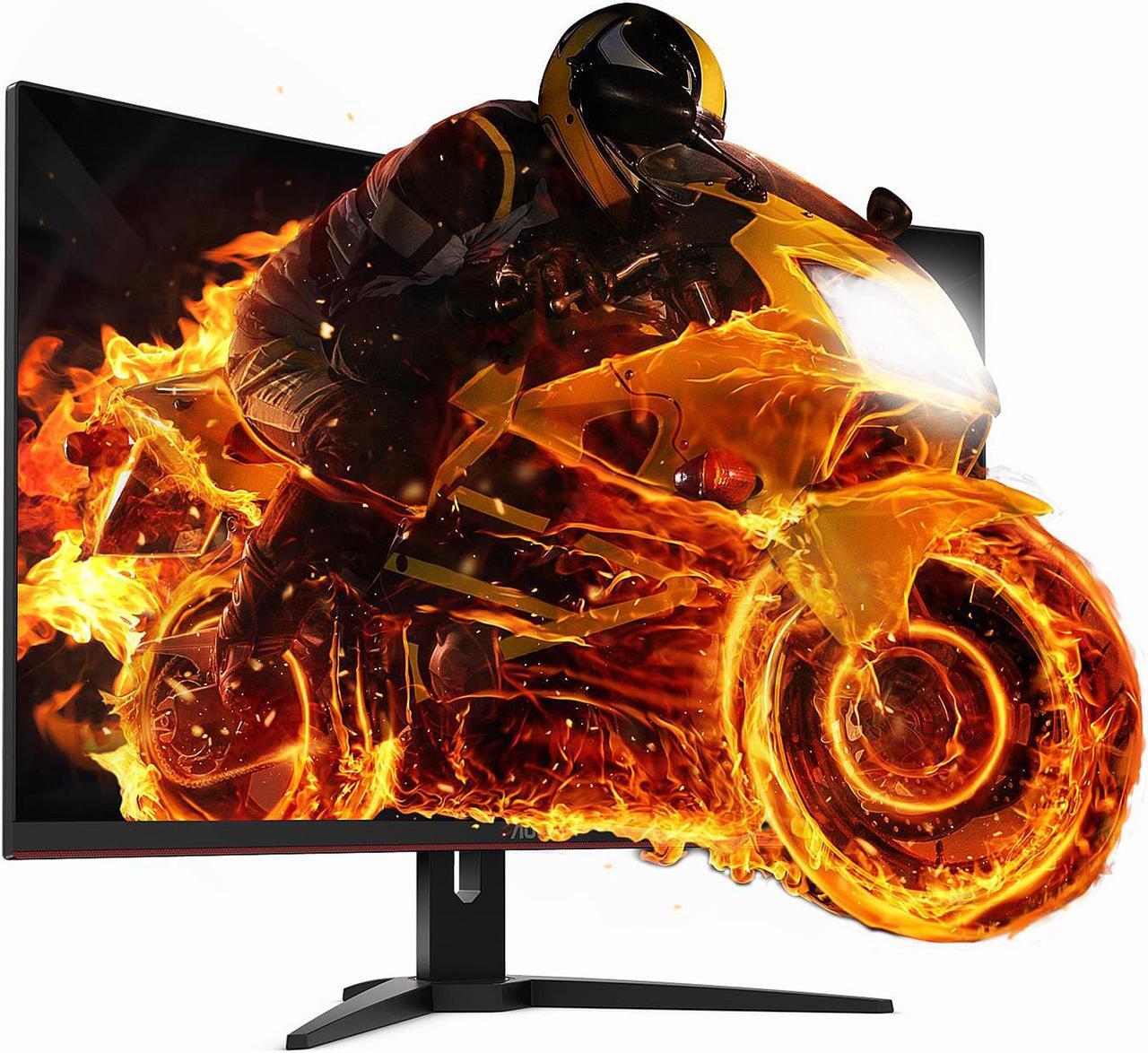 Alt view image 4 of 5 - AOC Gaming C32G1 31.5" curved gaming monitor, Full HD 1920x1080, 1800R curved VA panel, 50M:1 DCR, 1ms (MPRT), AMD FreeSync, 144Hz, 3-sided frameless, DisplayPort/HDMI/VGA, VESA compatible