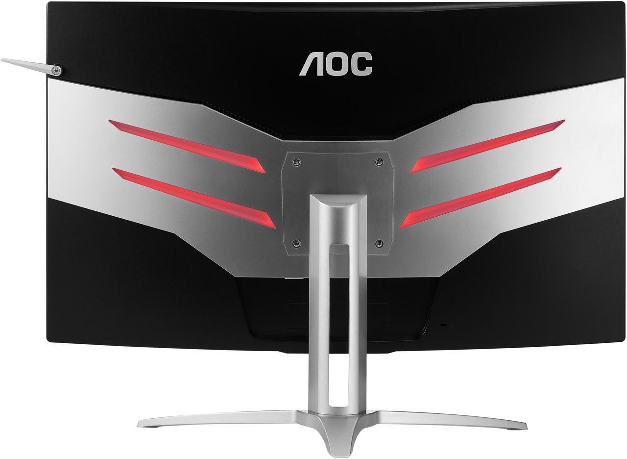 Alt view image 5 of 7 - AOC AGON AG322QC4 31.5" Curved Gaming Monitor, 1800R Curvature, QHD 2560 x 1440 VA Panel, HDR400, AMD FreeSync 2, 144Hz, Height Adjustable, DisplayPort/HDMI, USB 3.0 Hub, VESA Compatible