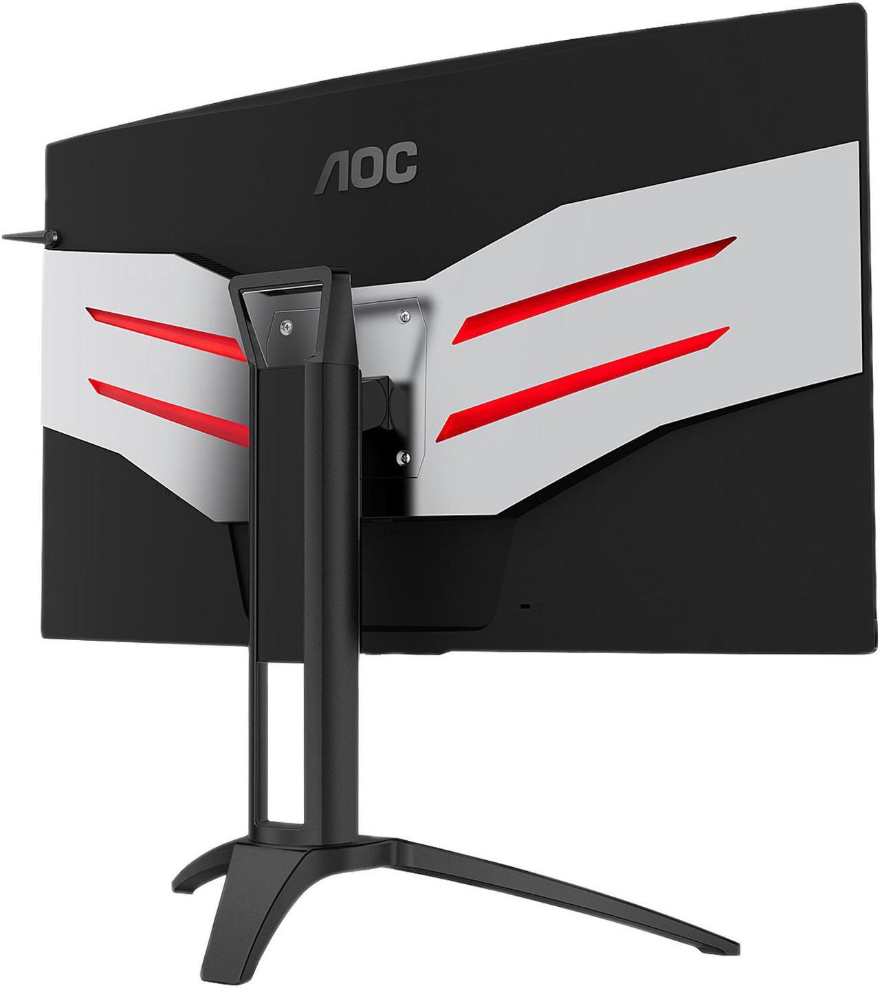Alt view image 4 of 7 - AOC AGON AG322QC4 31.5" Curved Gaming Monitor, 1800R Curvature, QHD 2560 x 1440 VA Panel, HDR400, AMD FreeSync 2, 144Hz, Height Adjustable, DisplayPort/HDMI, USB 3.0 Hub, VESA Compatible