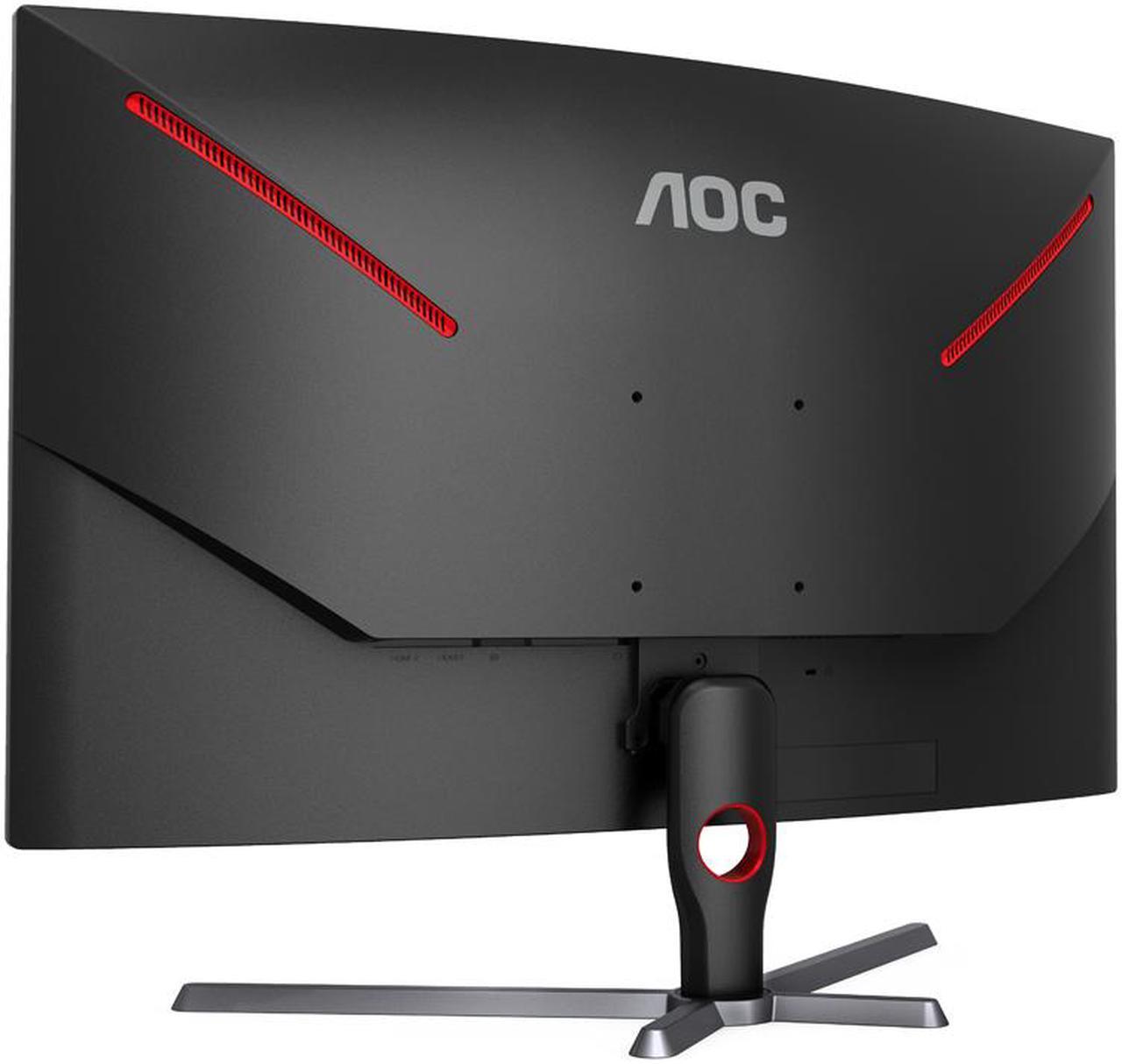 Alt view image 6 of 9 - AOC 31.5" 165 Hz (DisplayPort 1.4), 144 Hz (HDMI 2.0) VA QHD Gaming Monitor FreeSync Premium (AMD Adaptive Sync) NTSC 102% (CIE1976) / sRGB 123% (CIE1931) / DCI-P3 93% (CIE1976) HDMI, DisplayPort, Audio CQ32G3SE