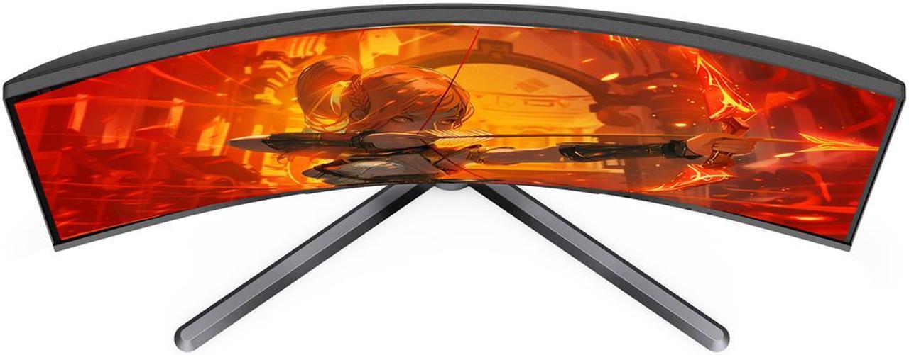 Alt view image 7 of 9 - AOC 31.5" 165 Hz (DisplayPort 1.4), 144 Hz (HDMI 2.0) VA QHD Gaming Monitor FreeSync Premium (AMD Adaptive Sync) NTSC 102% (CIE1976) / sRGB 123% (CIE1931) / DCI-P3 93% (CIE1976) HDMI, DisplayPort, Audio CQ32G3SE