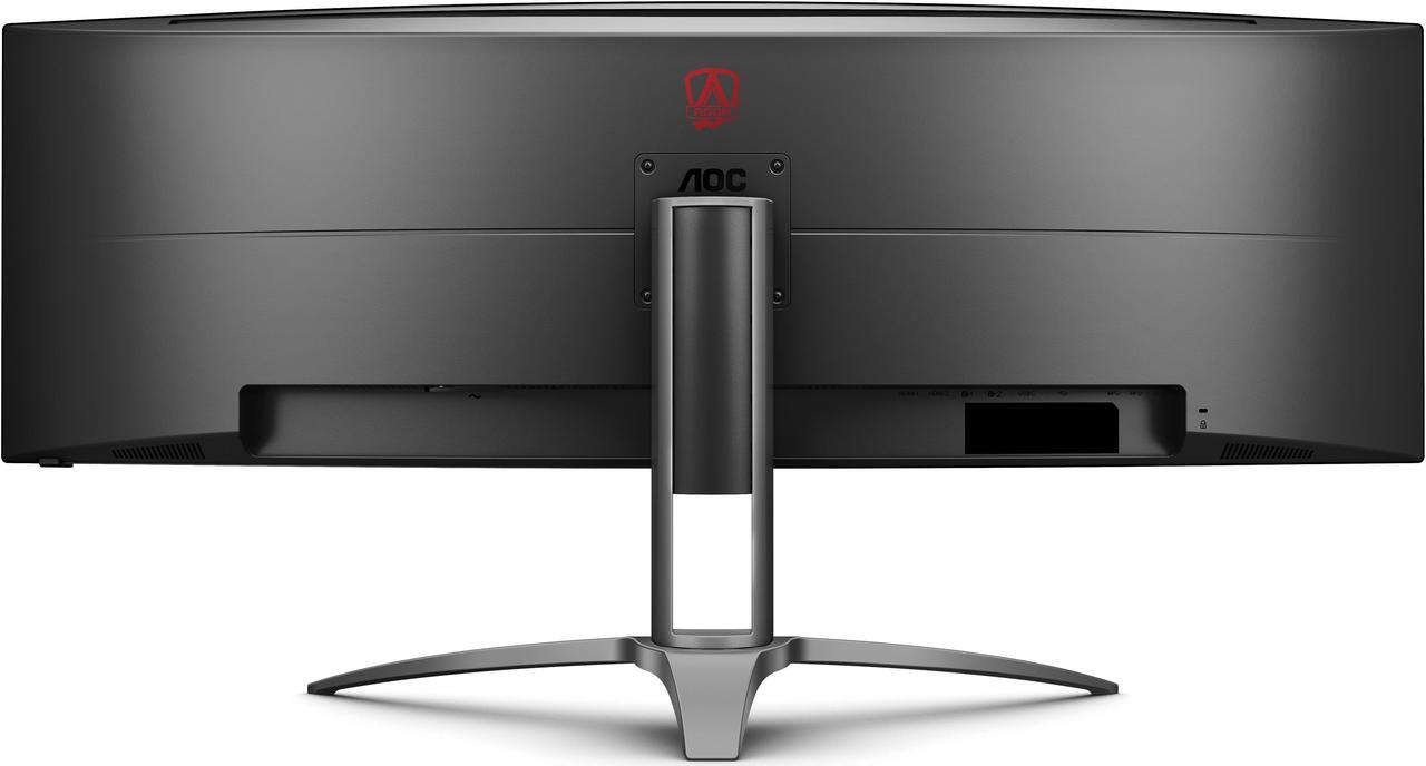 Alt view image 3 of 9 - AOC Agon AG493UCX2 Super Wide Curved Gaming Monitor, Dual QHD 5120x1440, 165Hz 1ms, FreeSync Premium, Display HDR 400, USB-C Docking & KVM, Height-Adjustable, Black