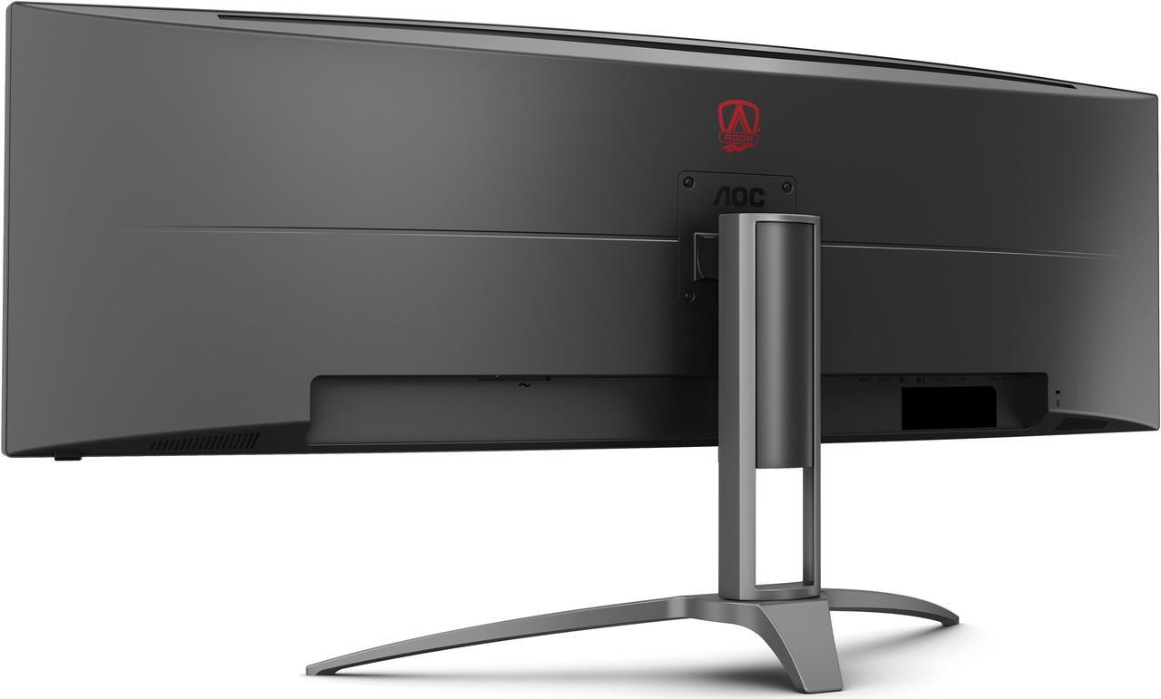 Alt view image 5 of 9 - AOC Agon AG493UCX2 Super Wide Curved Gaming Monitor, Dual QHD 5120x1440, 165Hz 1ms, FreeSync Premium, Display HDR 400, USB-C Docking & KVM, Height-Adjustable, Black