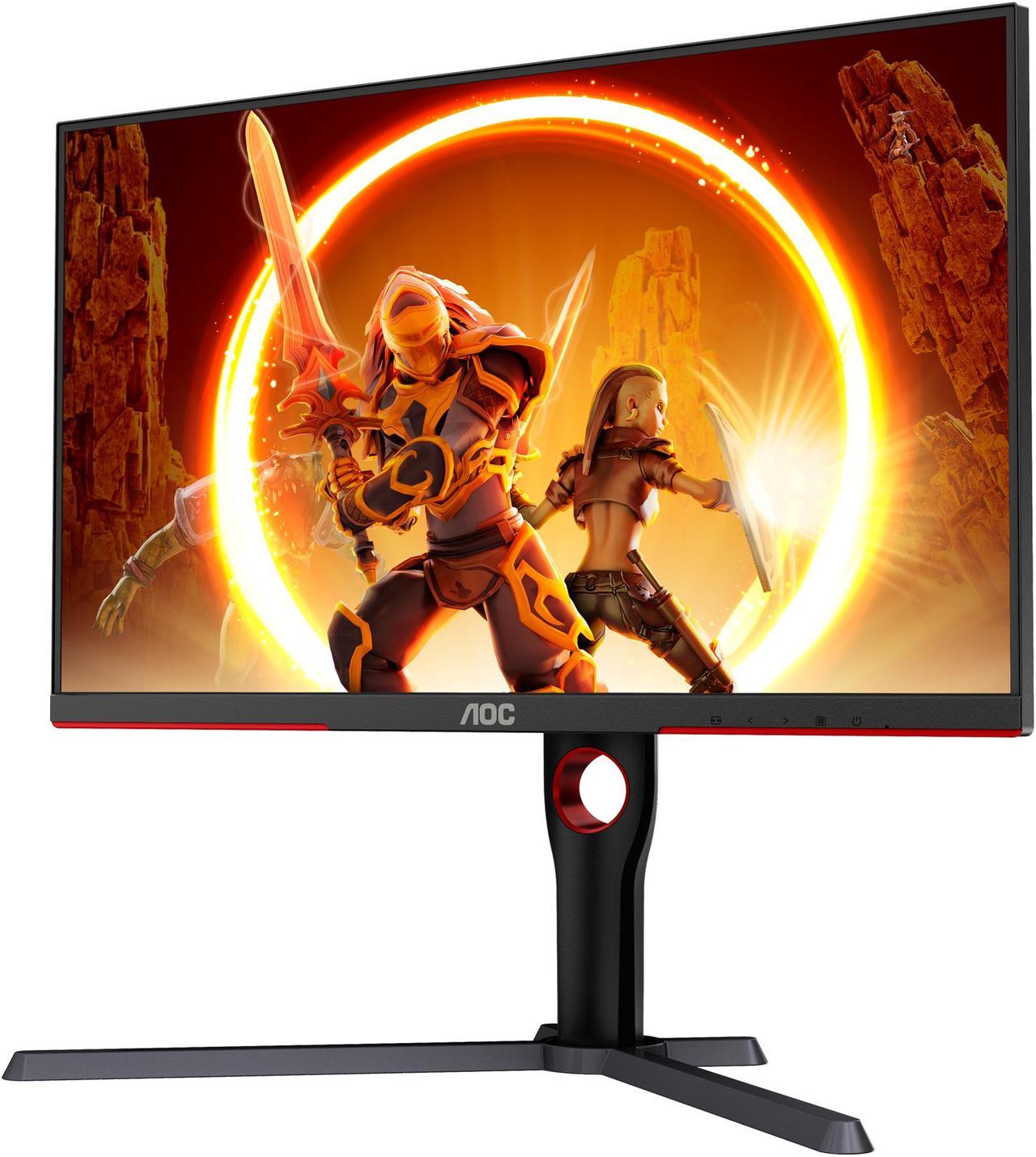 AOC Q27G3XMN 27" Mini LED Gaming Monitor, 2K QHD 2560x1440, 180Hz 1ms, 2X HDMI 2.0, 2X Display Port, Height Adjustable, Xbox/PS5/Switch Ready, 3-Year Zero-Bright-dot