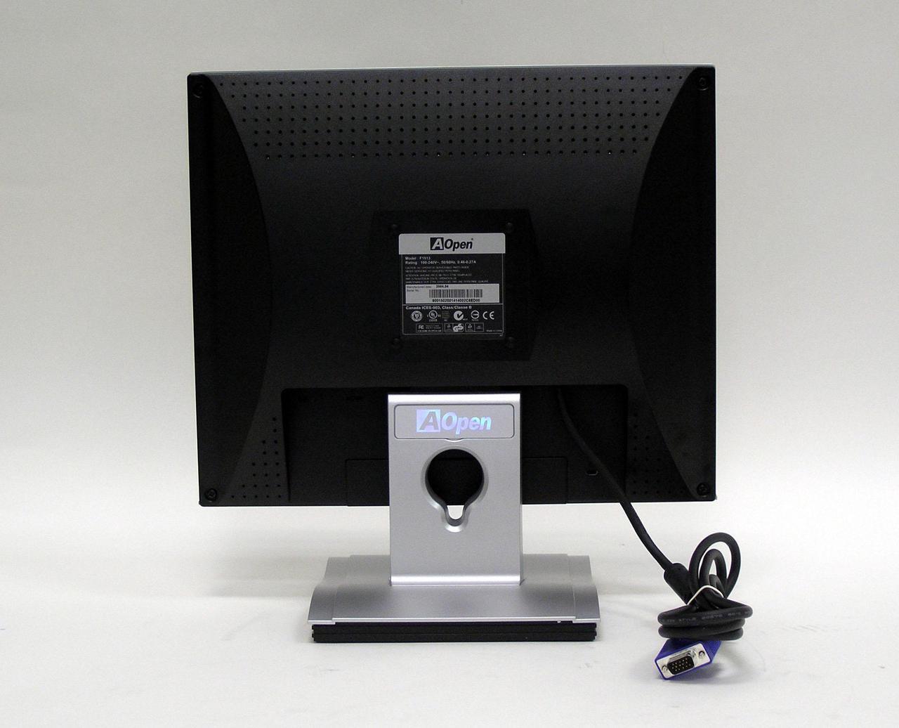 Alt view image 6 of 9 - AOPEN 15" Active Matrix, TFT LCD XGA LCD Monitor 35 ms D-Sub F1513