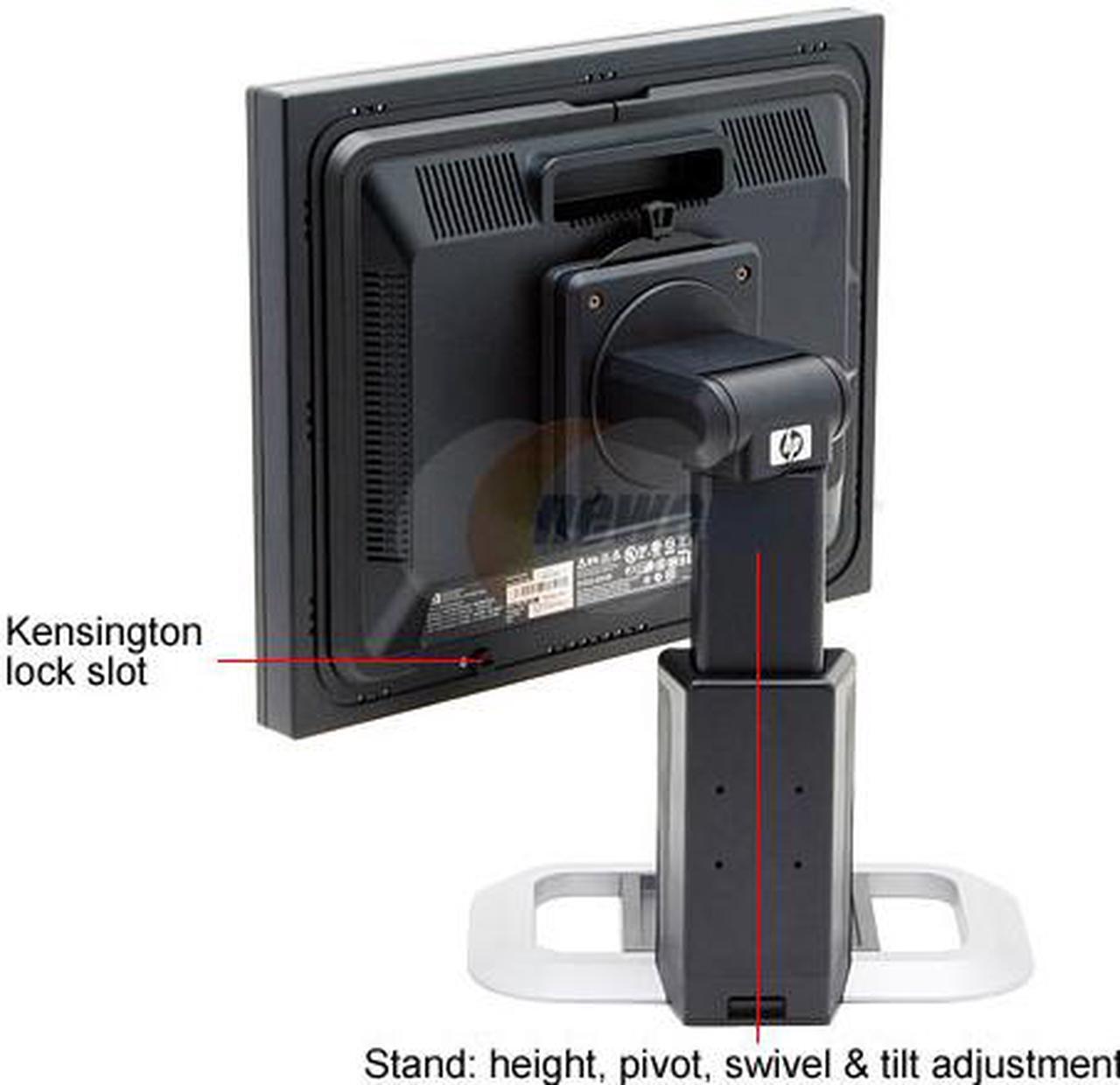 Alt view image 6 of 18 - HP 19" Active Matrix, TFT LCD SXGA LCD Monitor with USB2.0 ports & Height & Pivot Adjustments 6ms(GTG) DVI LP1965