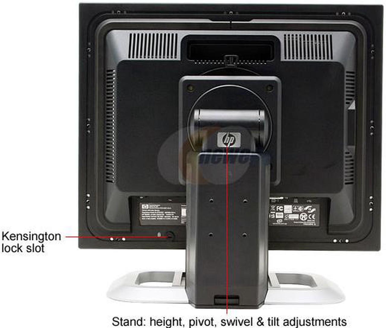 Alt view image 8 of 18 - HP 19" Active Matrix, TFT LCD SXGA LCD Monitor with USB2.0 ports & Height & Pivot Adjustments 6ms(GTG) DVI LP1965