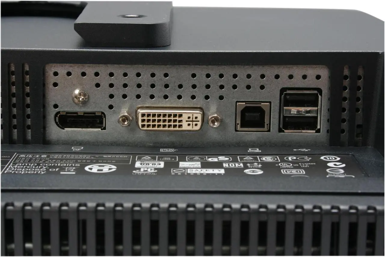 Alt view image 13 of 16 - HP LP2275w Black 22" 6ms(GTG) Widescreen LCD Monitor with DisplayPort input 300 cd/m2 1000:1 w/ Height, Swivel & Pivot Adjustments