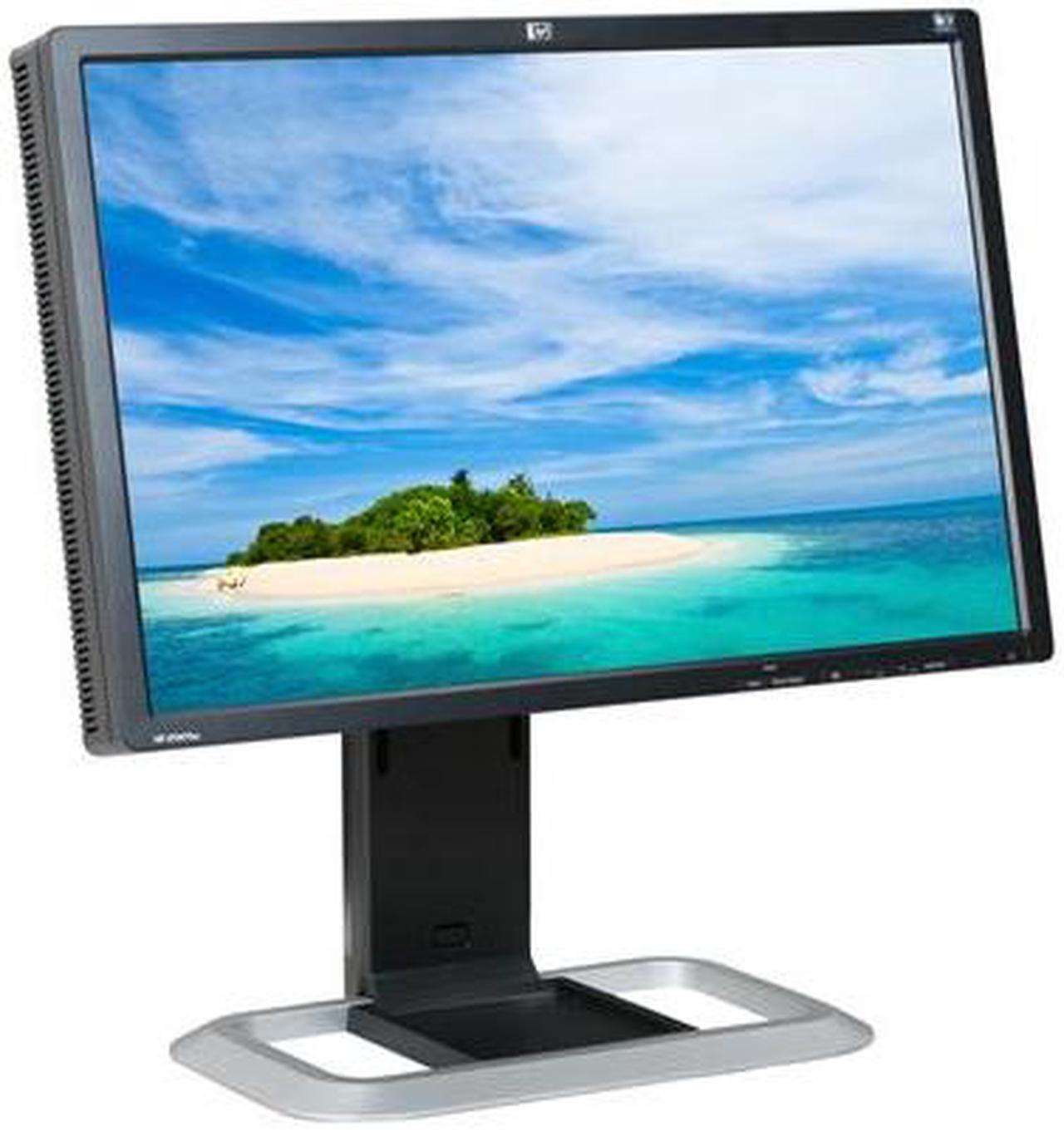 Alt view image 3 of 10 - HP LP2475w Black 24" 6 ms Height,Swivel,Pivot & Tilt Adjustable Widescreen LCD Monitor 400 cd/m2 1000:1
