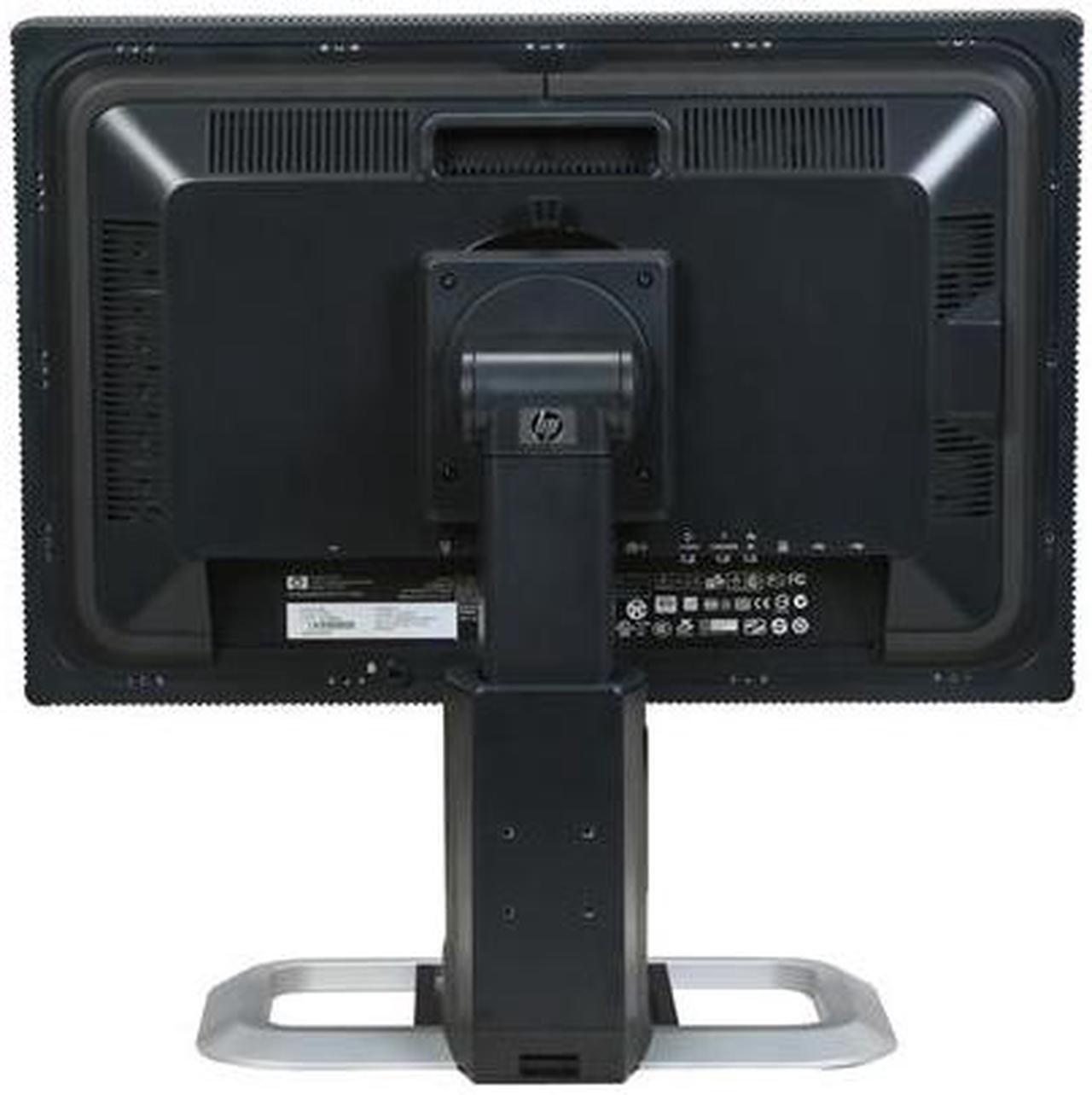 Alt view image 5 of 10 - HP LP2475w Black 24" 6 ms Height,Swivel,Pivot & Tilt Adjustable Widescreen LCD Monitor 400 cd/m2 1000:1