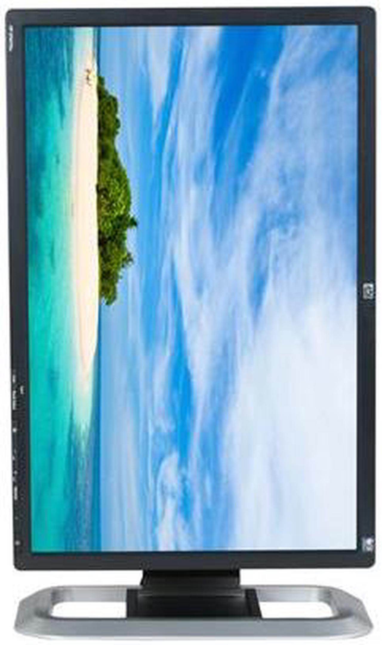 Alt view image 9 of 10 - HP LP2475w Black 24" 6 ms Height,Swivel,Pivot & Tilt Adjustable Widescreen LCD Monitor 400 cd/m2 1000:1