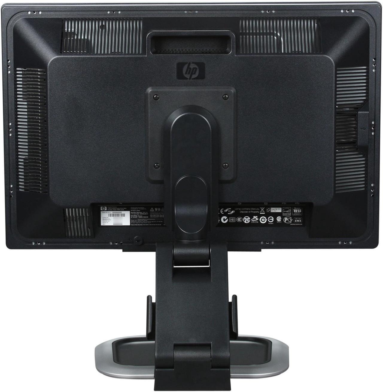 Alt view image 5 of 11 - HP L2445w Black 24" 5ms Widescreen LCD Monitor w/ Height & Pivot Adjustments 400 cd/m2 1000:1 w/ HDCP Support