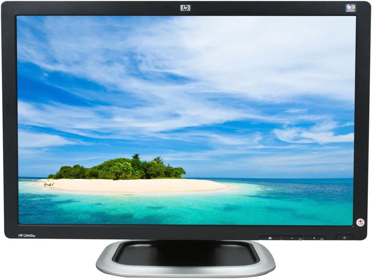 Alt view image 7 of 11 - HP L2445w Black 24" 5ms Widescreen LCD Monitor w/ Height & Pivot Adjustments 400 cd/m2 1000:1 w/ HDCP Support