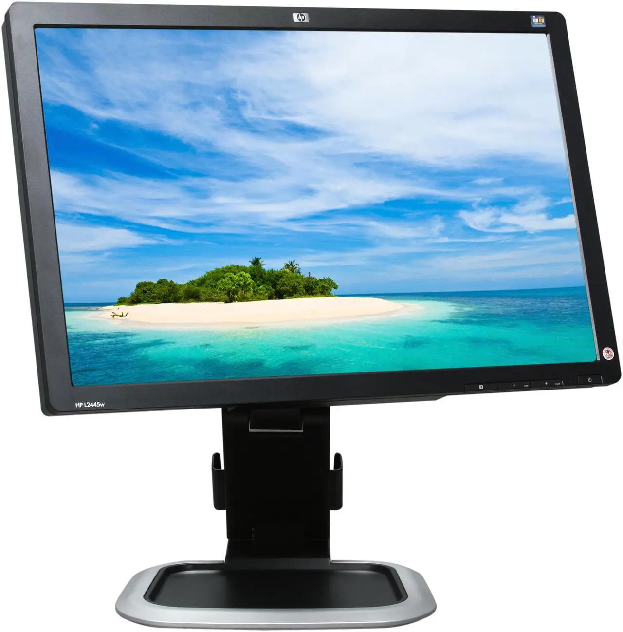 Alt view image 8 of 11 - HP L2445w Black 24" 5ms Widescreen LCD Monitor w/ Height & Pivot Adjustments 400 cd/m2 1000:1 w/ HDCP Support