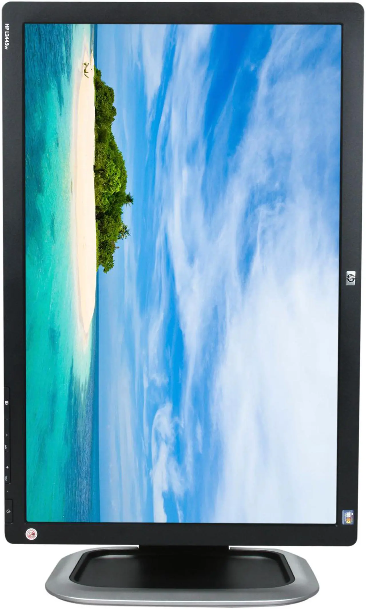 Alt view image 9 of 11 - HP L2445w Black 24" 5ms Widescreen LCD Monitor w/ Height & Pivot Adjustments 400 cd/m2 1000:1 w/ HDCP Support