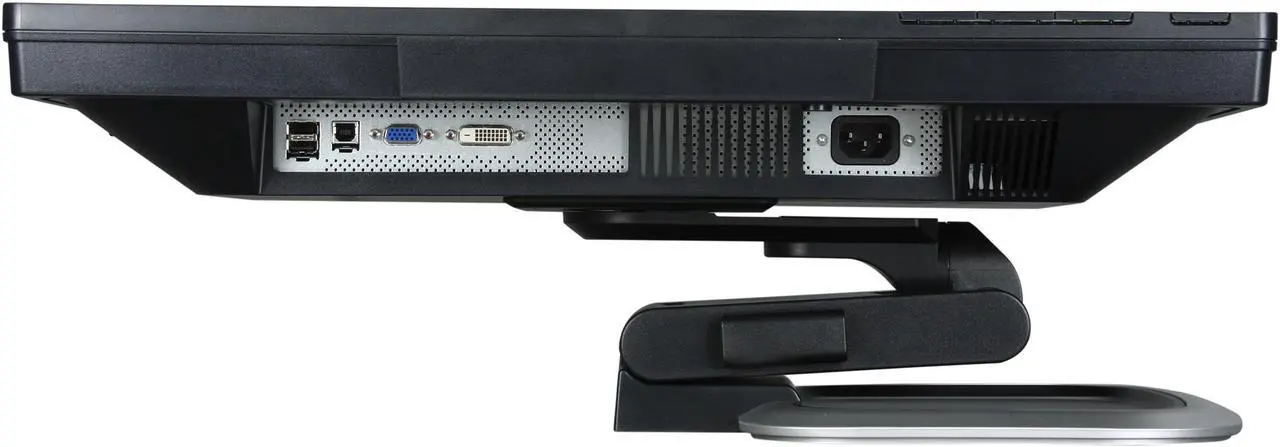 Alt view image 10 of 11 - HP L2445w Black 24" 5ms Widescreen LCD Monitor w/ Height & Pivot Adjustments 400 cd/m2 1000:1 w/ HDCP Support