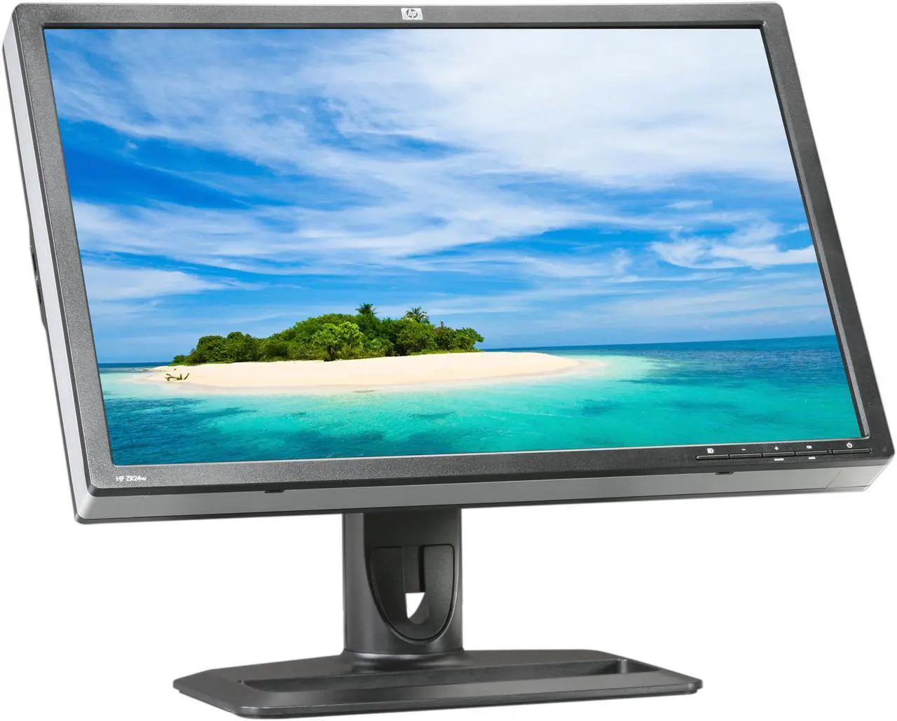 Alt view image 3 of 10 - HP ZR24w 24'' S-IPS Tilt&Swivel Adjustable Widescreen LCD Monitor w/5 USB hub & Display port 400 cd/m2 3000:1 DCR